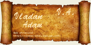 Vladan Adam vizit kartica